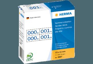 HERMA 4887 Nummernetiketten 10x22 mm  2 x 1000 St.