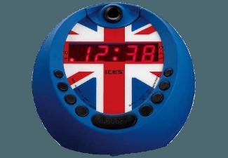 LENCO ICRP-212 Uhrenradio (PLL FM Tuner, Blau/Rot/Weiß), LENCO, ICRP-212, Uhrenradio, PLL, FM, Tuner, Blau/Rot/Weiß,