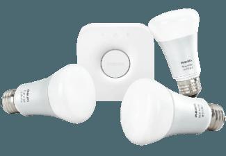 PHILIPS 461532 Hue inkl. 3 Lampen und einer Bridge Starter Set Weiß