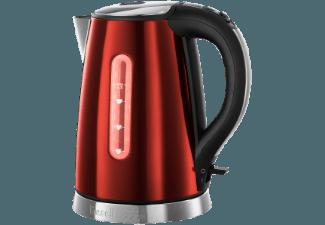 RUSSELL HOBBS 18624-70 Jewels Wasserkocher Rubinrot/Edelstahl/Schwarz (2400 Watt, 1.7 Liter/Jahr)