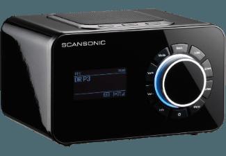SCANSONIC R4 S Internetradio (FM Tuner, FM, UKW, DAB , Schwarz)