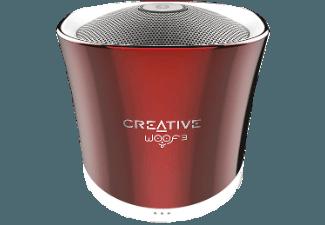 CREATIVE Woof 3 BT Bluetooth Lautsprecher Rot, CREATIVE, Woof, 3, BT, Bluetooth, Lautsprecher, Rot