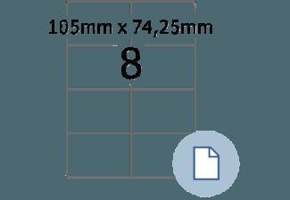 HERMA 8408 Blattetiketten 105x74.25 mm A4 505 St.