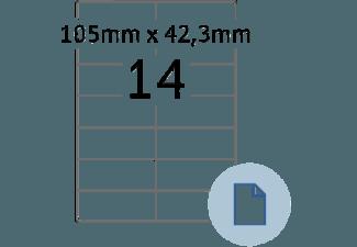 HERMA 8414 Blattetiketten 105x42.3 mm A4 503 St., HERMA, 8414, Blattetiketten, 105x42.3, mm, A4, 503, St.