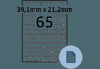 HERMA 8465 Blattetiketten 38.1x21.2 mm A4 500 St.