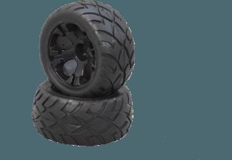 JAMARA 505116 Reifen mit Felgen 1:10 Schwarz