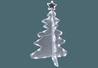 KONSTSMIDE 3920-203 3D LED Acryl Tannenbaum,  Transparent,  Kaltweiß