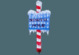 KONSTSMIDE 6196-203 North Pole LED Acryl Schild,  Transparent,  Kaltweiß, KONSTSMIDE, 6196-203, North, Pole, LED, Acryl, Schild, Transparent, Kaltweiß