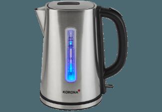 KORONA 20252 Wasserkocher Edelstahl/Schwarz (2200 Watt, 1.7 Liter/Jahr)