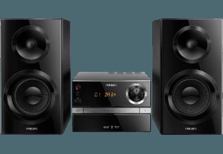 PHILIPS BTB2370/12 Mini Stereoanlage (CD, CD-R, RW, MP3-CD, USB-Flashlaufwerk, Schwarz)