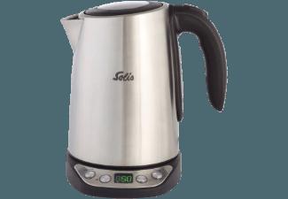 SOLIS 962.19 Digital Kettle Wasserkocher Edelstahl/Schwarz (2200 Watt, 1.7 Liter)