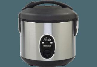 SOLIS 978.08 Rice Cooker Compact Reiskocher (Edelstahl/Schwarz)