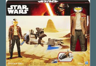 Star Wars: Episode 7 - Figur mit Fahrzeug Speeder Bike