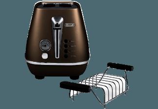 DELONGHI CTI 2103 BZ Distinta Toaster Future Bronze (900 Watt, Schlitze: 2)