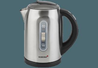 KORONA 20680 Wasserkocher Edelstahl/Schwarz (2200 Watt, 1.7 Liter)