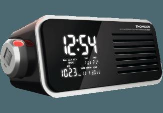 THOMSON CP300 T Uhrenradio (UKW Tuner, UKW, MW, Schwarz)