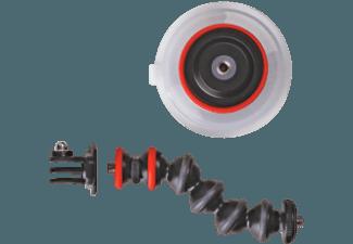 JOBY JB01329 S.Cup & GorillaPod.ARM Einbein Halterung, Schwarz/Rot, (Ausziehbar bis 57 mm)