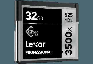 LEXAR Professional CompactFlash, 32 GB, 3500x, bis zu 525 Mbit/s
