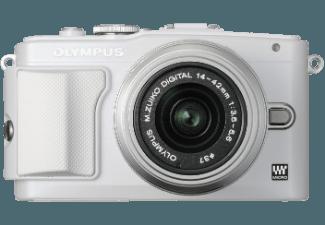 OLYMPUS E-PL6 Systemkamera 16.1 Megapixel mit Objektiv 14-42 mm f/3.5-5.6, 7.6 cm Display   Touchscreen