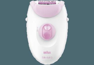 BRAUN 3270 Silk épil 3 Legs and Body inkl. beauty pouch Damen Epilierer Weiß/Rosa