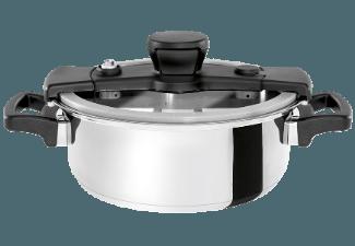 COOKVISION BY B/R/K 506512100 Sizzle Topf inkl. Deckel (18/10 Edelstahl, Silikon), COOKVISION, BY, B/R/K, 506512100, Sizzle, Topf, inkl., Deckel, 18/10, Edelstahl, Silikon,