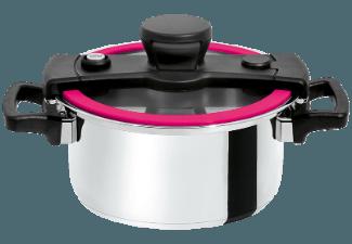 COOKVISION BY B/R/K 506526100 Sizzle Topf inkl. Deckel (18/10 Edelstahl, Silikon), COOKVISION, BY, B/R/K, 506526100, Sizzle, Topf, inkl., Deckel, 18/10, Edelstahl, Silikon,