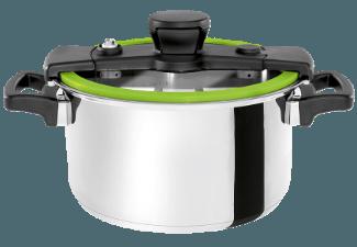 COOKVISION BY B/R/K 506543100 Sizzle Topf inkl. Deckel (18/10 Edelstahl, Silikon), COOKVISION, BY, B/R/K, 506543100, Sizzle, Topf, inkl., Deckel, 18/10, Edelstahl, Silikon,
