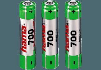 HAMA 056802 NiMH-Akkus 3x AAA 700 mAh Micro AAA Akkus 700 mAh