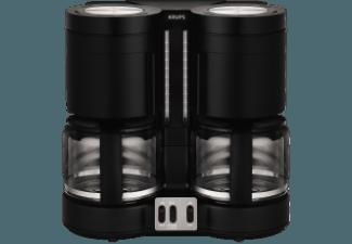 KRUPS KM 8508 Duothek Plus Kombiautomat Kaffee/Tee Schwarz (2 Glaskannen)