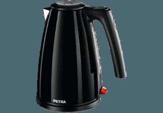 PETRA WK 551.07 Wasserkocher Pianoschwarz (1600 Watt, 1 Liter/Jahr)