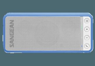 SANGEAN BluTab BTS-101 Bluetooth-Stereolautsprecher, weiß-blau Kabelloser Bluetooth-Lautsprecher Weiß-blau