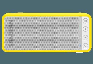 SANGEAN BluTab BTS-101 Bluetooth-Stereolautsprecher, weiß-gelb Tragbarer Bluetooth-Stereolautsprecher Weiß-gelb, SANGEAN, BluTab, BTS-101, Bluetooth-Stereolautsprecher, weiß-gelb, Tragbarer, Bluetooth-Stereolautsprecher, Weiß-gelb
