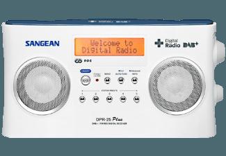 SANGEAN DPR-25   (Stereo Tuner, UKW, DAB, DAB , Weiß)