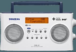 SANGEAN DPR-26  (Stereo Tuner, UKW, DAB, DAB , Weiß)