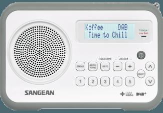 SANGEAN DPR-67  (FM Tuner, UKW, DAB, DAB , Weiß/Grau)