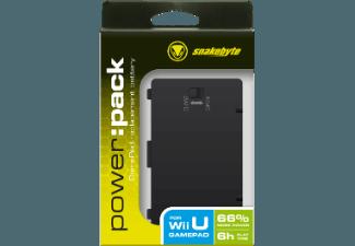 SNAKEBYTE Wii U Power:Pack - Akku für Wii U Gamepad - schwarz - 66% höhere Kapazität (2500 mAh)