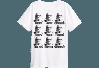 Star Wars Trooper Heads T-Shirt weiß Größe L