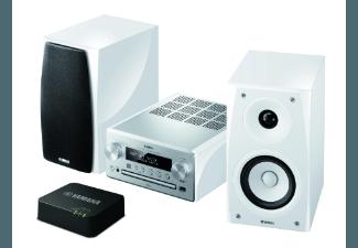 YAMAHA MCR-N 560 WA Kompaktanlage (iPod Steuerung, CD, CD-R/CD-RW, USB, Silber/Weiß)